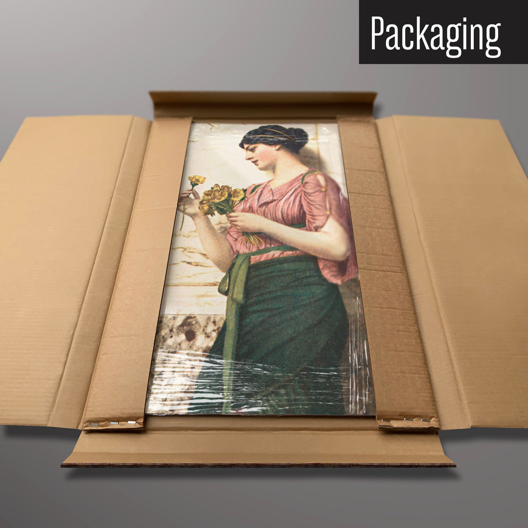 A Crytilla magnetic board in it’s cardboard packaging