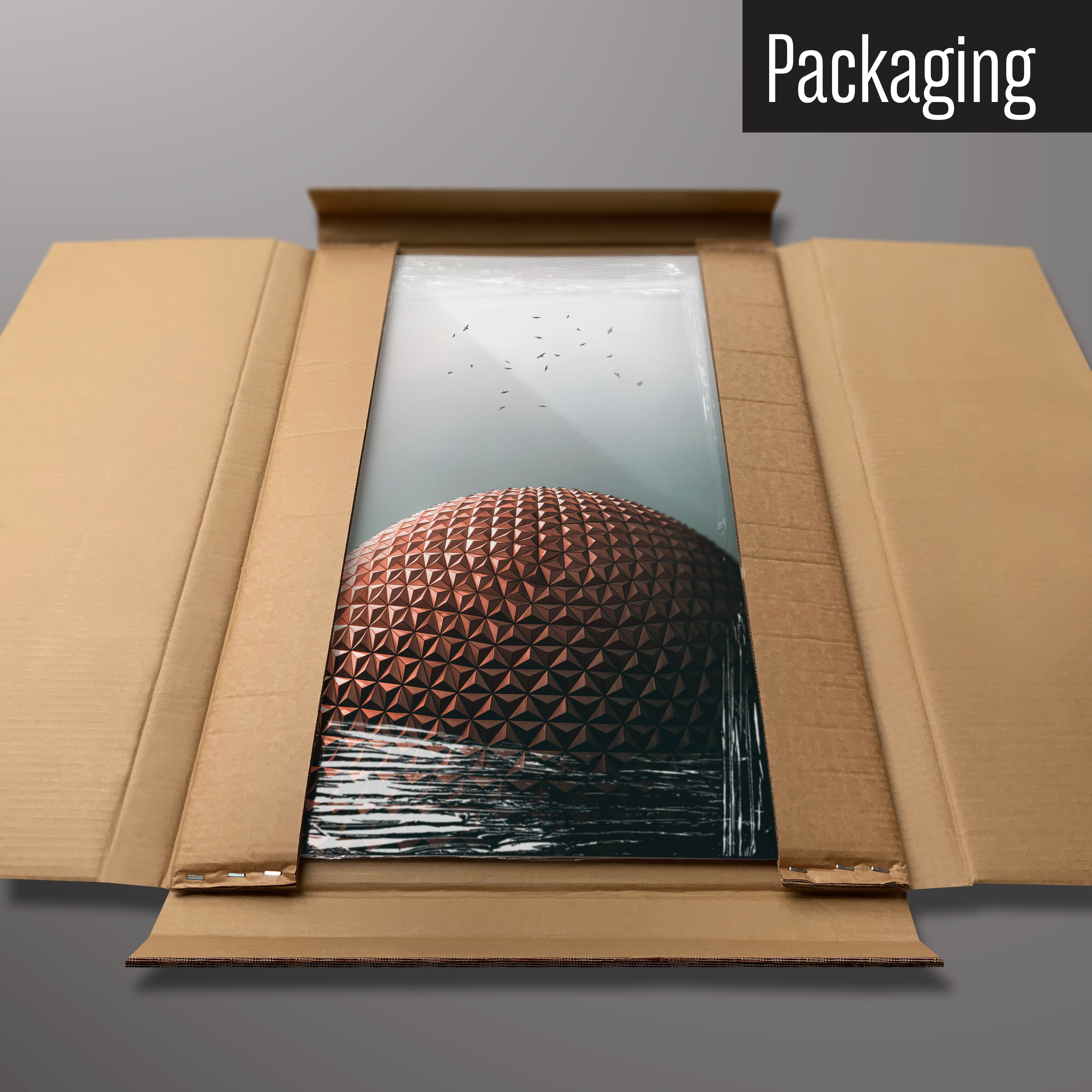 An Epcot Center magnetic board in it’s cardboard packaging