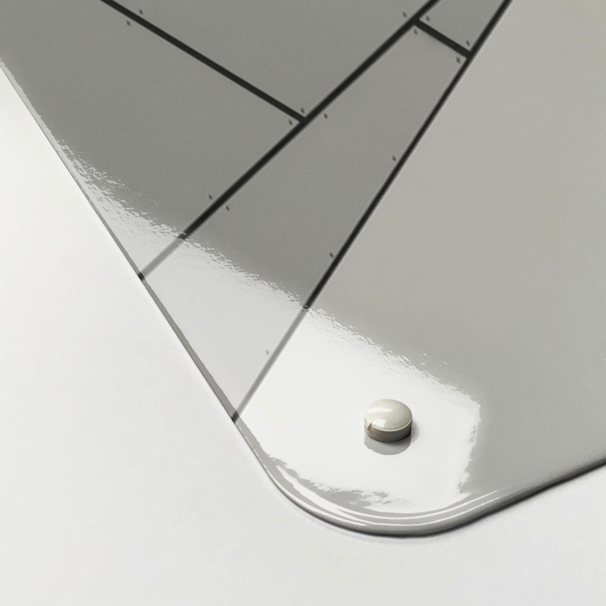 An abstract windows black and white Magnetic board in it’s cardboard packaging