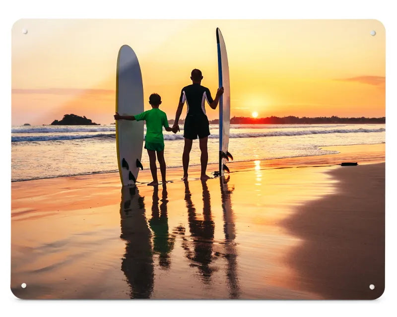 An example Create Your Own magnetic board printed with a photograph