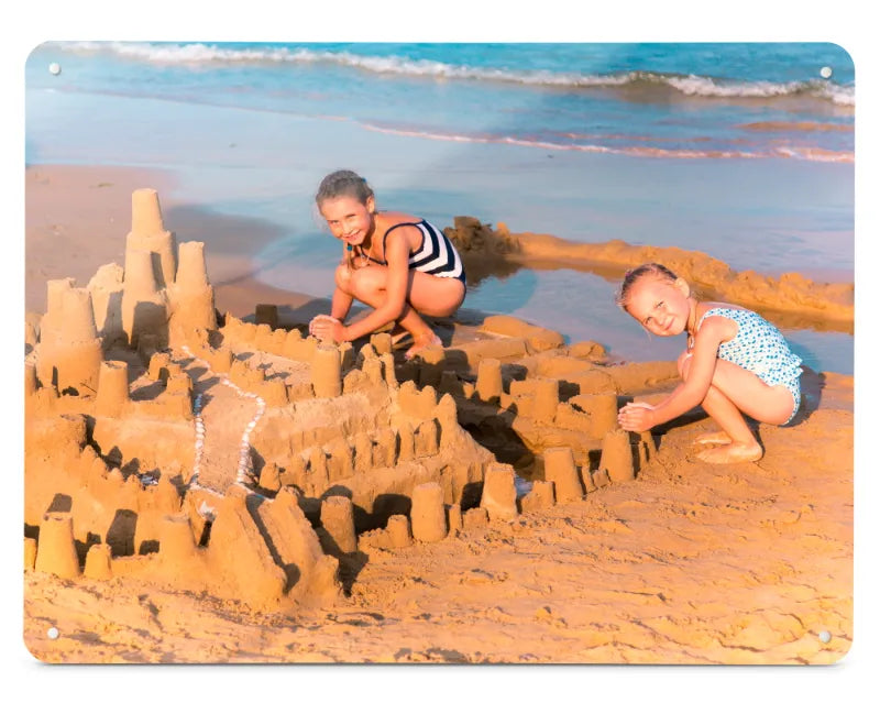 An example Create Your Own magnetic board printed with a photograph