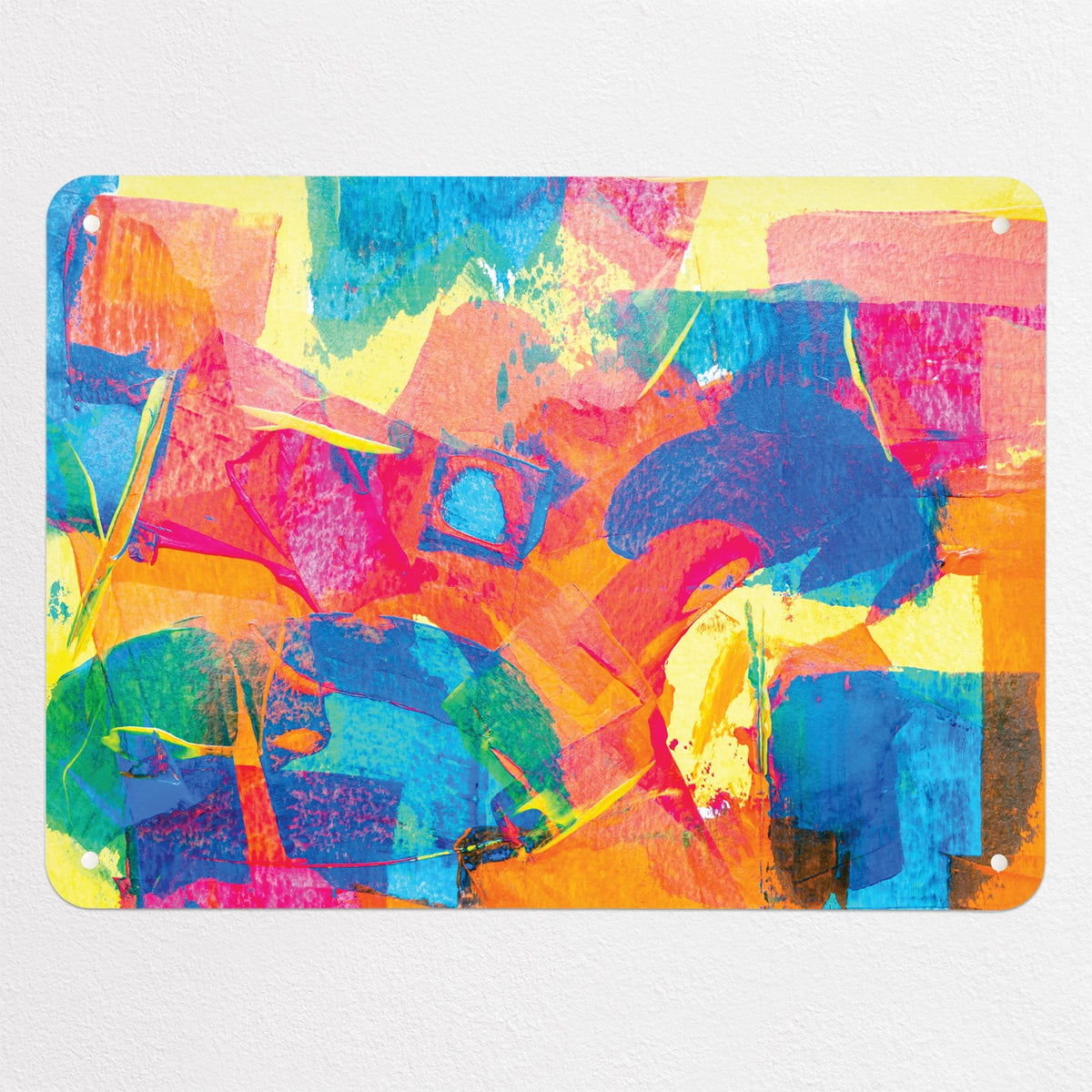 Abstract Paintings magnetic notice board in Colour Pop, medium size, 75 × 55 cm