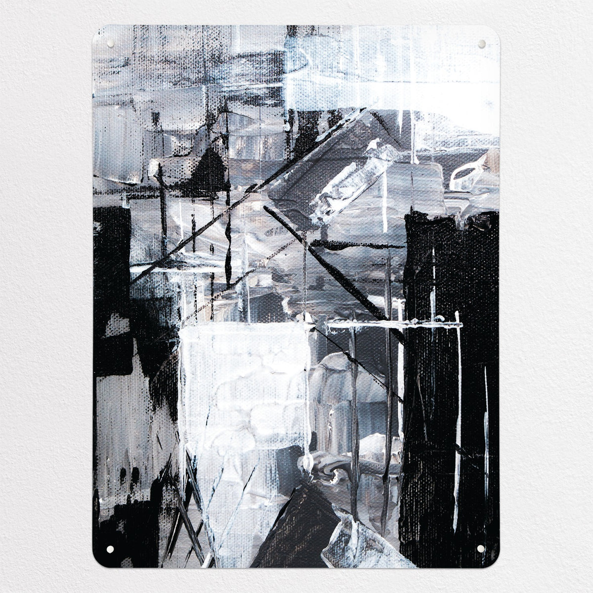 Abstract Paintings magnetic notice board in Construction, large size, 75 × 100 cm