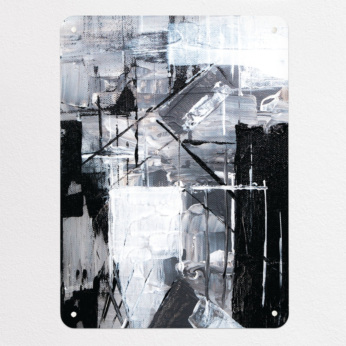 Abstract Paintings magnetic notice board in Construction, medium size, 55 × 75 cm