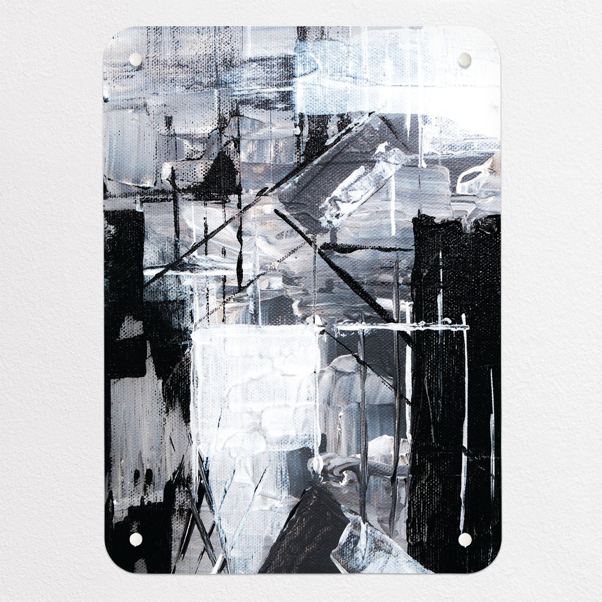Abstract Paintings magnetic notice board in Construction, small size, 40 × 55 cm