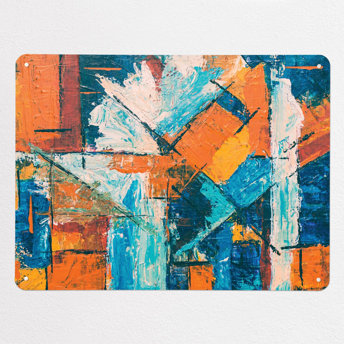 Abstract Paintings magnetic notice board in Disconnect, large size, 100 × 75 cm