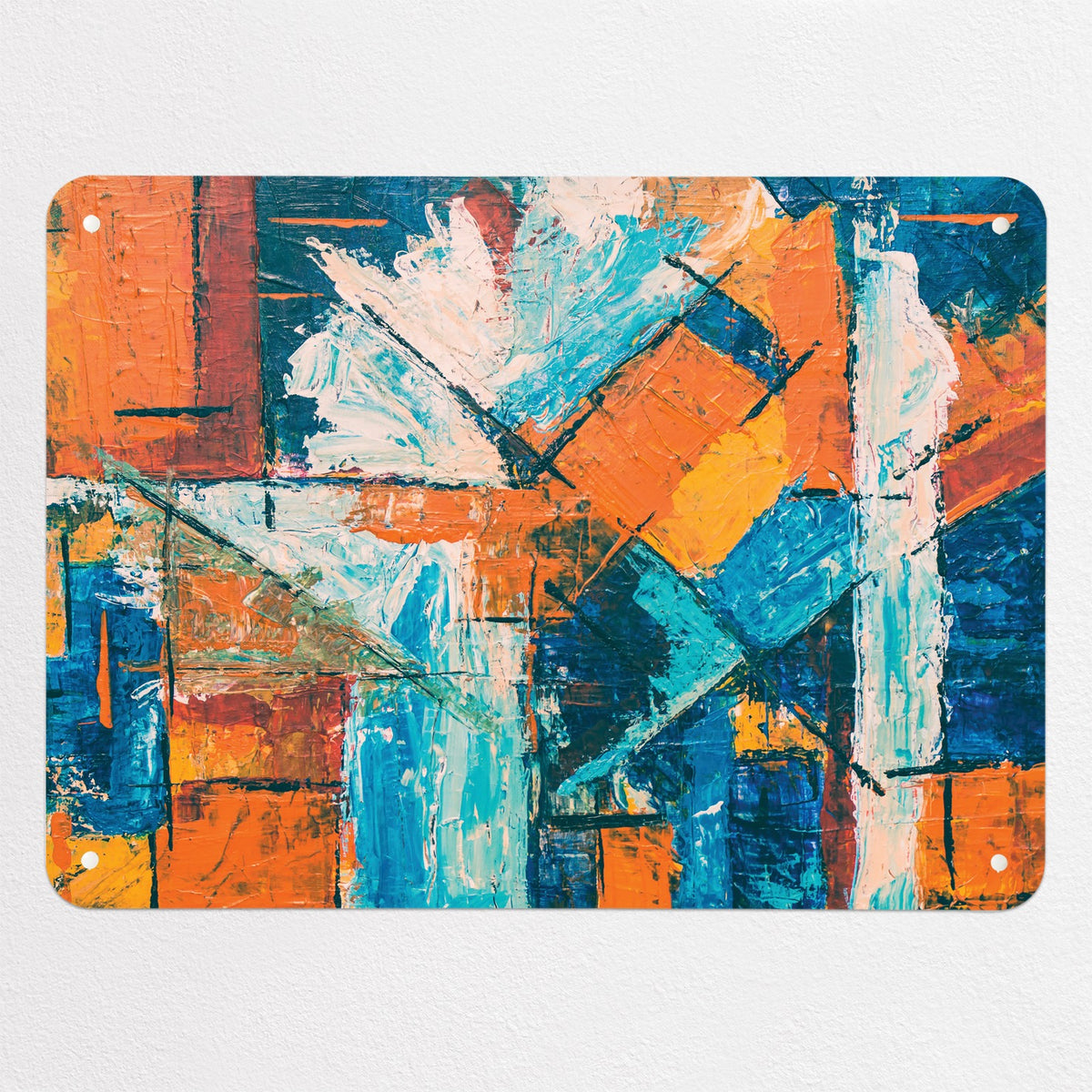 Abstract Paintings magnetic notice board in Disconnect, medium size, 75 × 55 cm