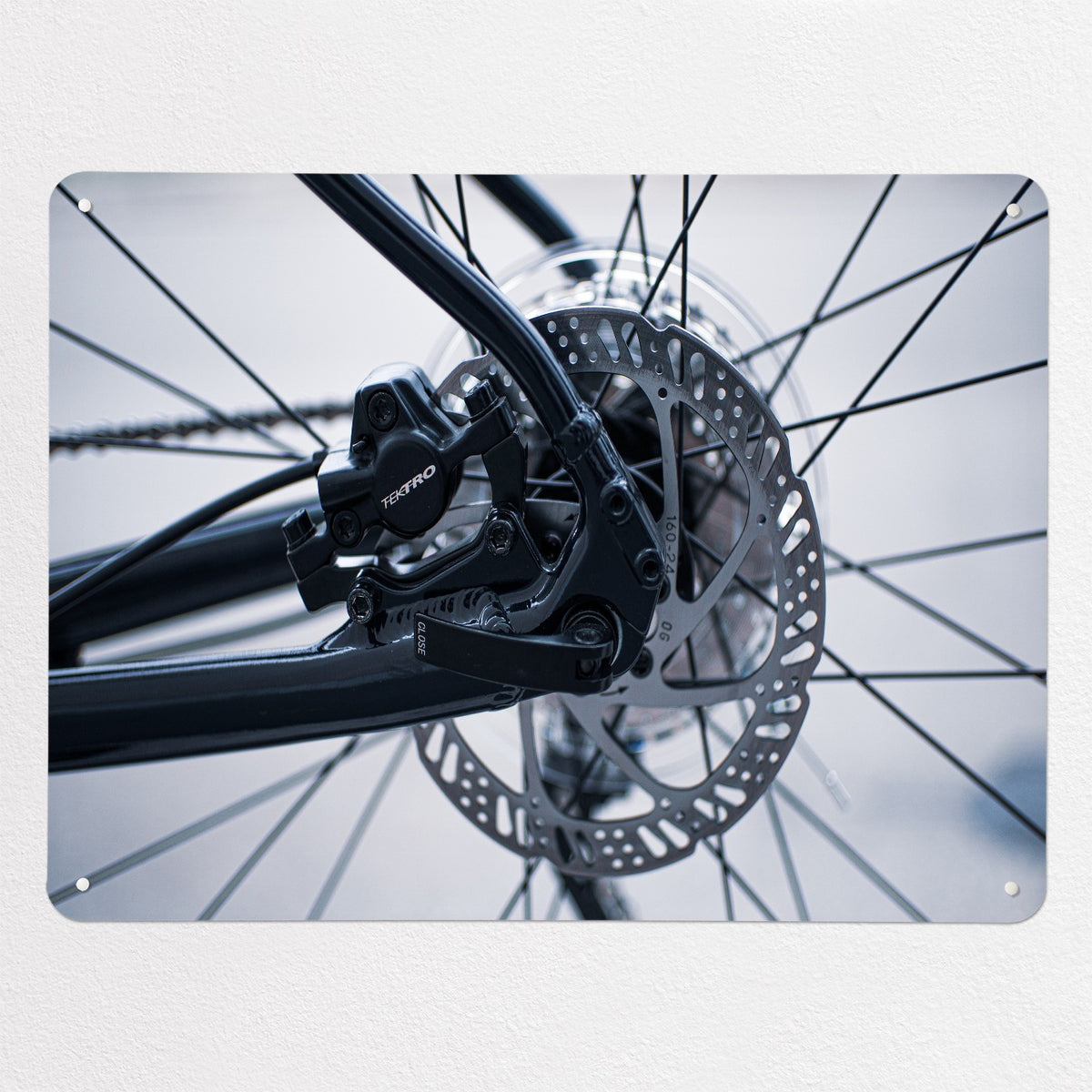 Bicycle Spokes magnetic notice board, large size, 100 × 75 cm