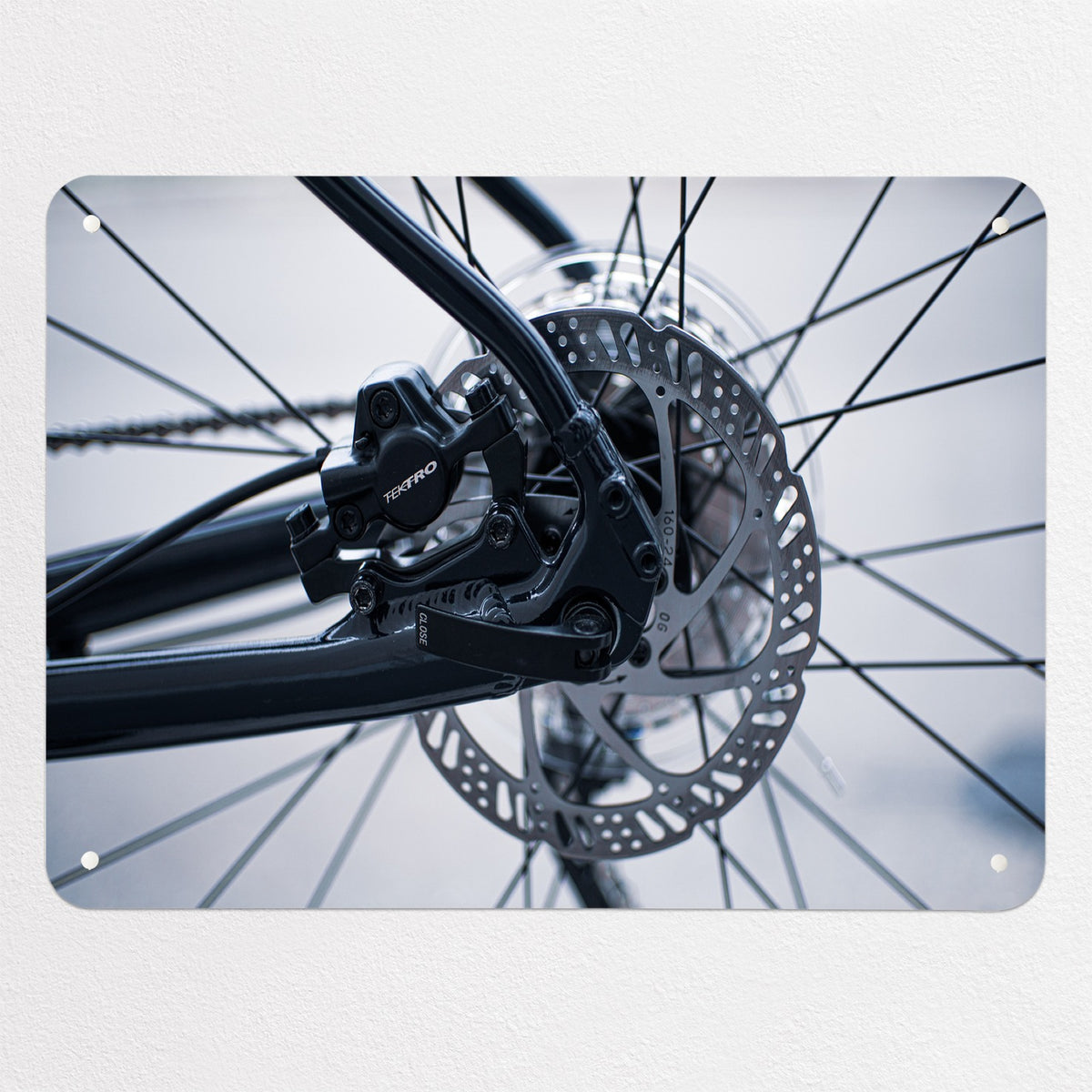 Bicycle Spokes magnetic notice board, medium size, 75 × 55 cm