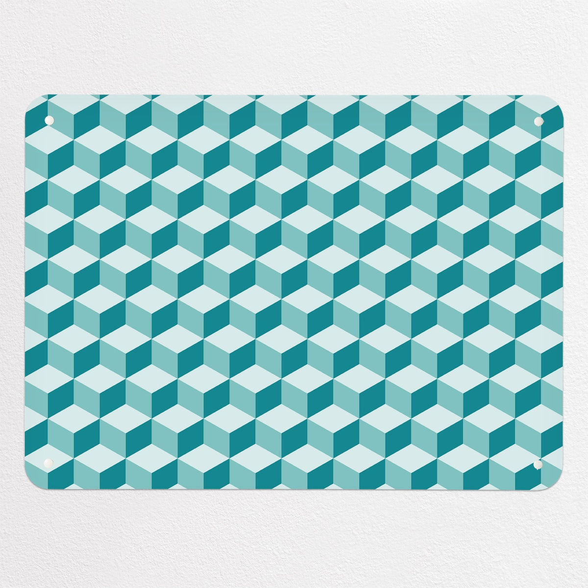 Blocks Design magnetic notice board in Teal, medium size, 75 × 55 cm