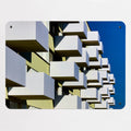Brutalist Balconies magnetic notice board, medium size, 75 × 55 cm