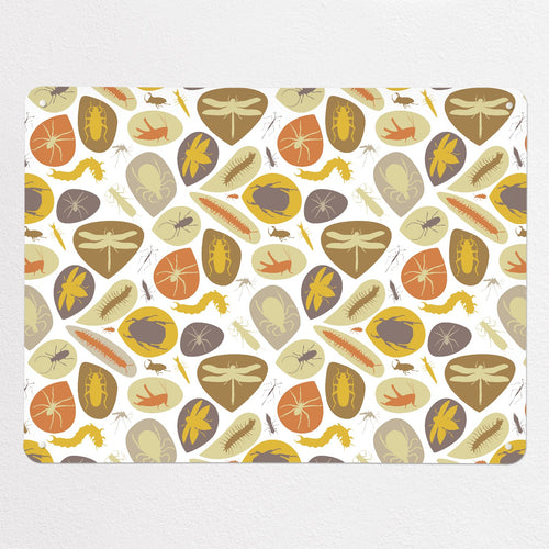 Bugs Earthy magnetic notice board, large size, 100 × 75 cm