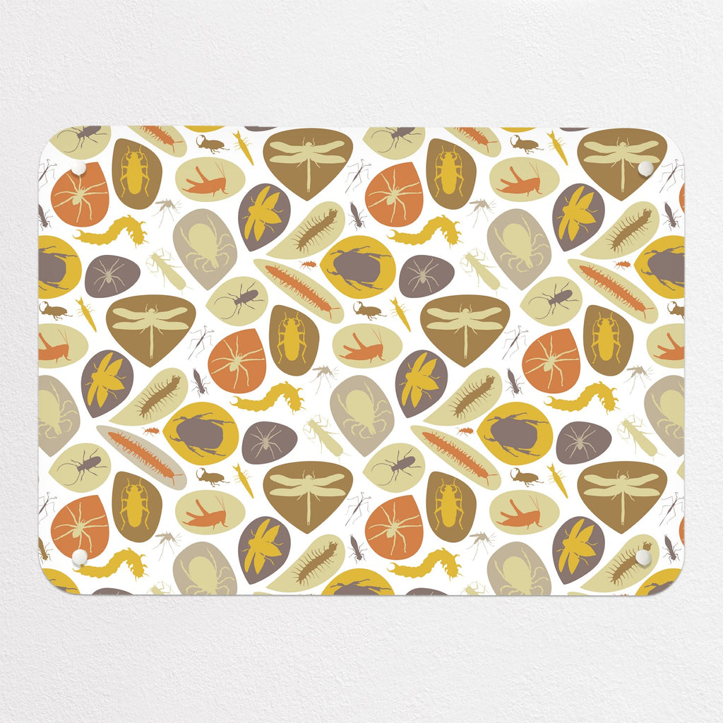 Bugs Earthy magnetic notice board, small size, 55 × 40 cm
