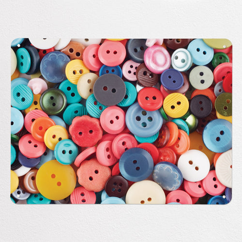 Buttons magnetic notice board in Buttons, large size, 100 × 75 cm