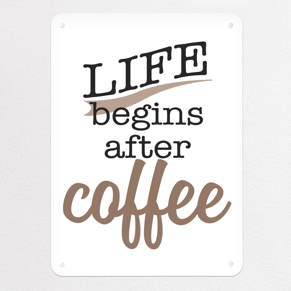 Coffee Quote magnetic notice board, medium size, 55 × 75 cm
