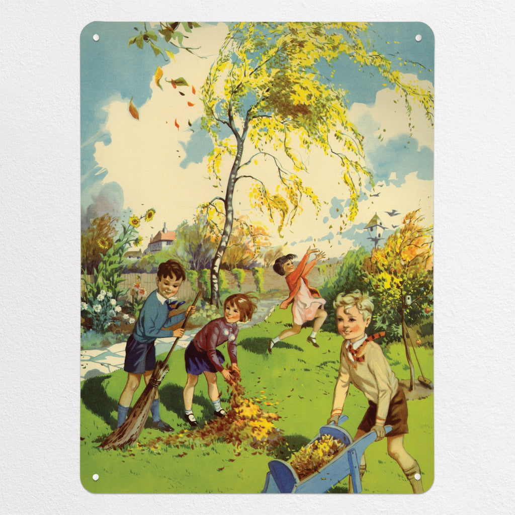 Collecting Leaves magnetic notice board, large size, 75 × 100 cm