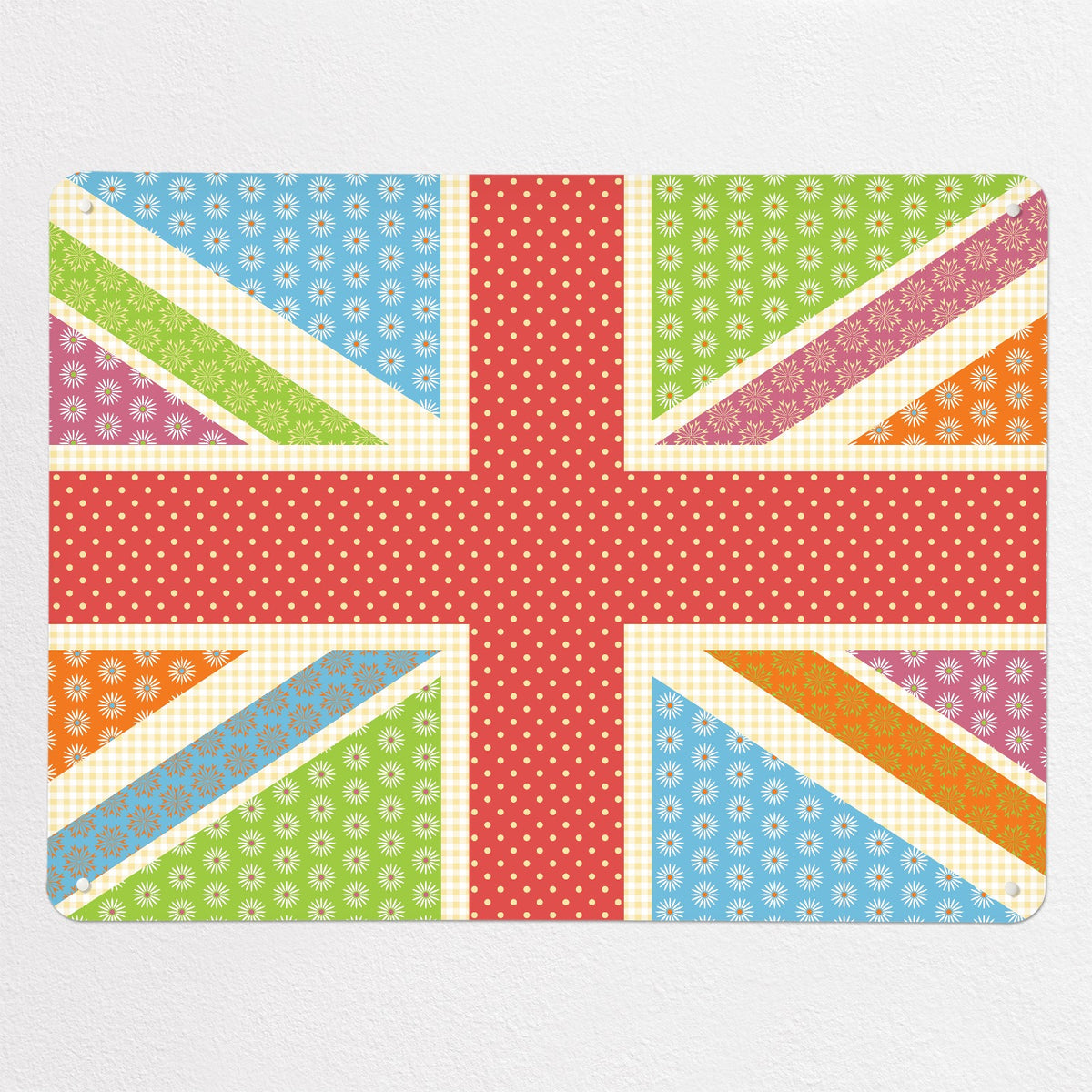 Cool Britannia magnetic notice board in Fruity, large size, 100 × 75 cm