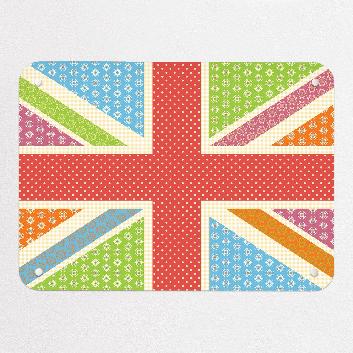 Cool Britannia magnetic notice board in Fruity, small size, 55 × 40 cm