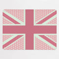 Cool Britannia magnetic notice board in Pink and Green, large size, 100 × 75 cm