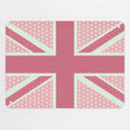 Cool Britannia magnetic notice board in Pink and Green, medium size, 75 × 55 cm
