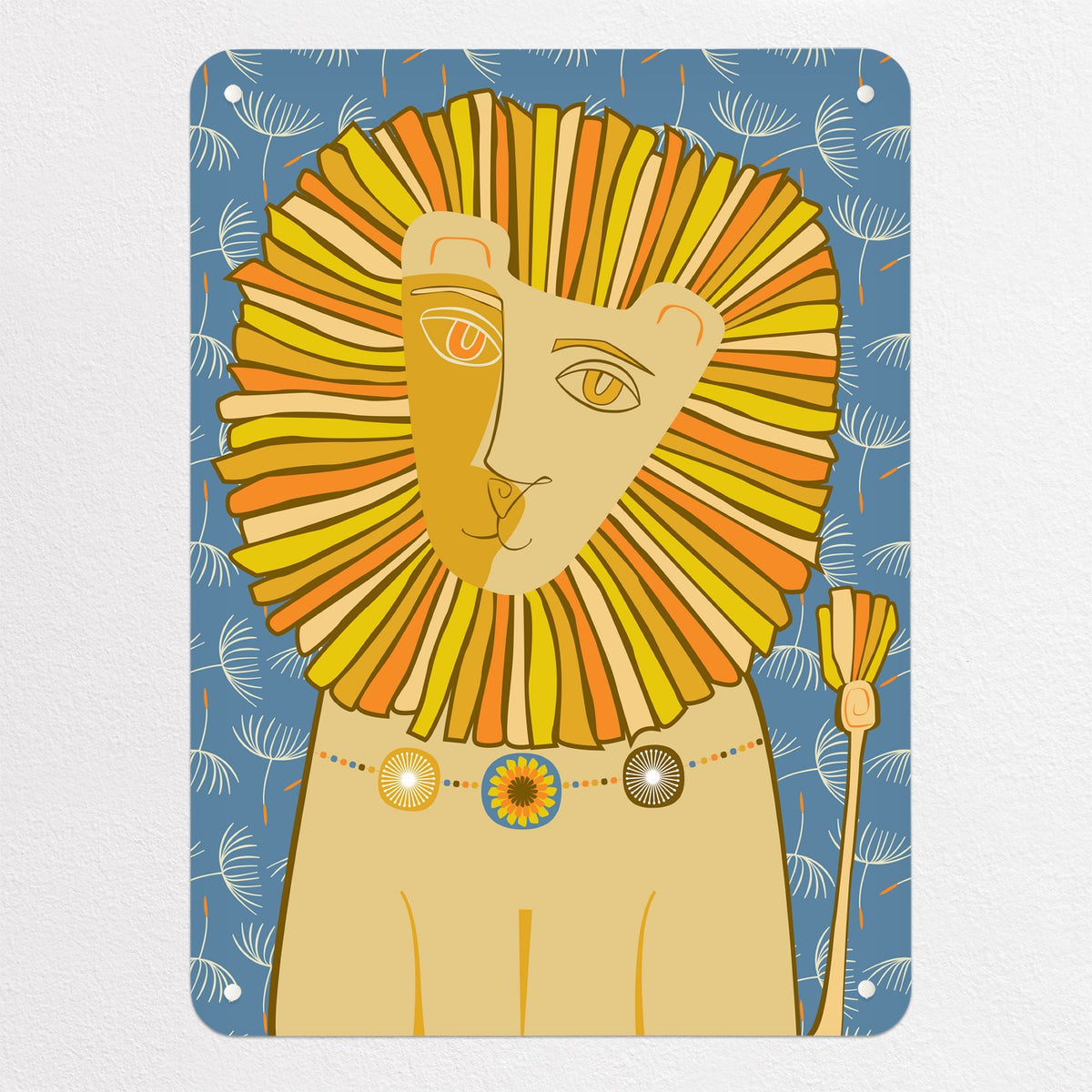 Dandy Lion magnetic notice board, medium size, 55 × 75 cm