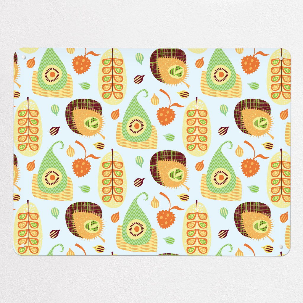 Exotic Fruit magnetic notice board in Exotic Fruit, large size, 100 × 75 cm