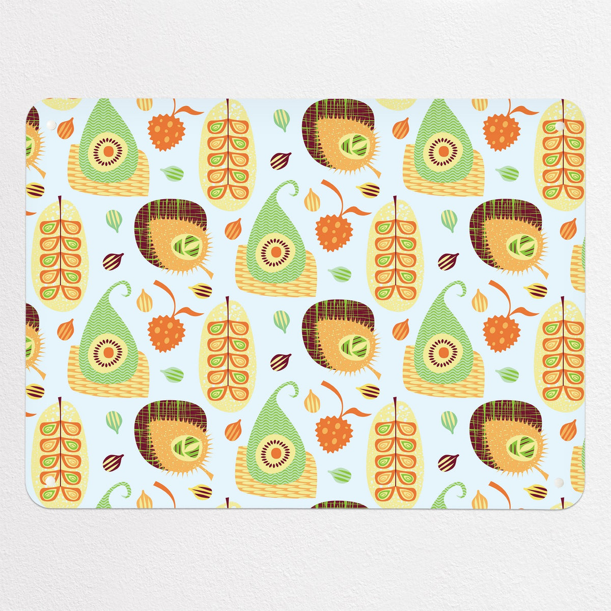 Exotic Fruit magnetic notice board in Exotic Fruit, medium size, 75 × 55 cm