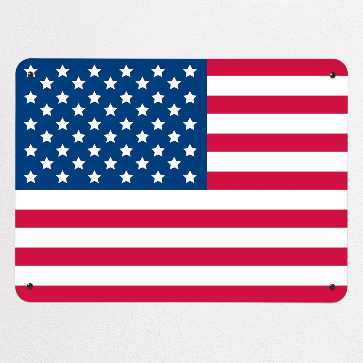 Flags magnetic notice board in Stars and Stripes, medium size, 75 × 55 cm
