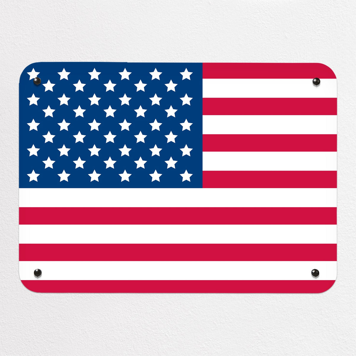 Flags magnetic notice board in Stars and Stripes, small size, 55 × 40 cm