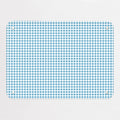 Gingham magnetic notice board in Blue, small size, 55 × 40 cm