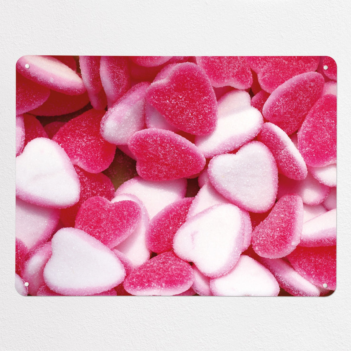 Heart Sweets magnetic notice board in Heart Sweets, large size, 100 × 75 cm