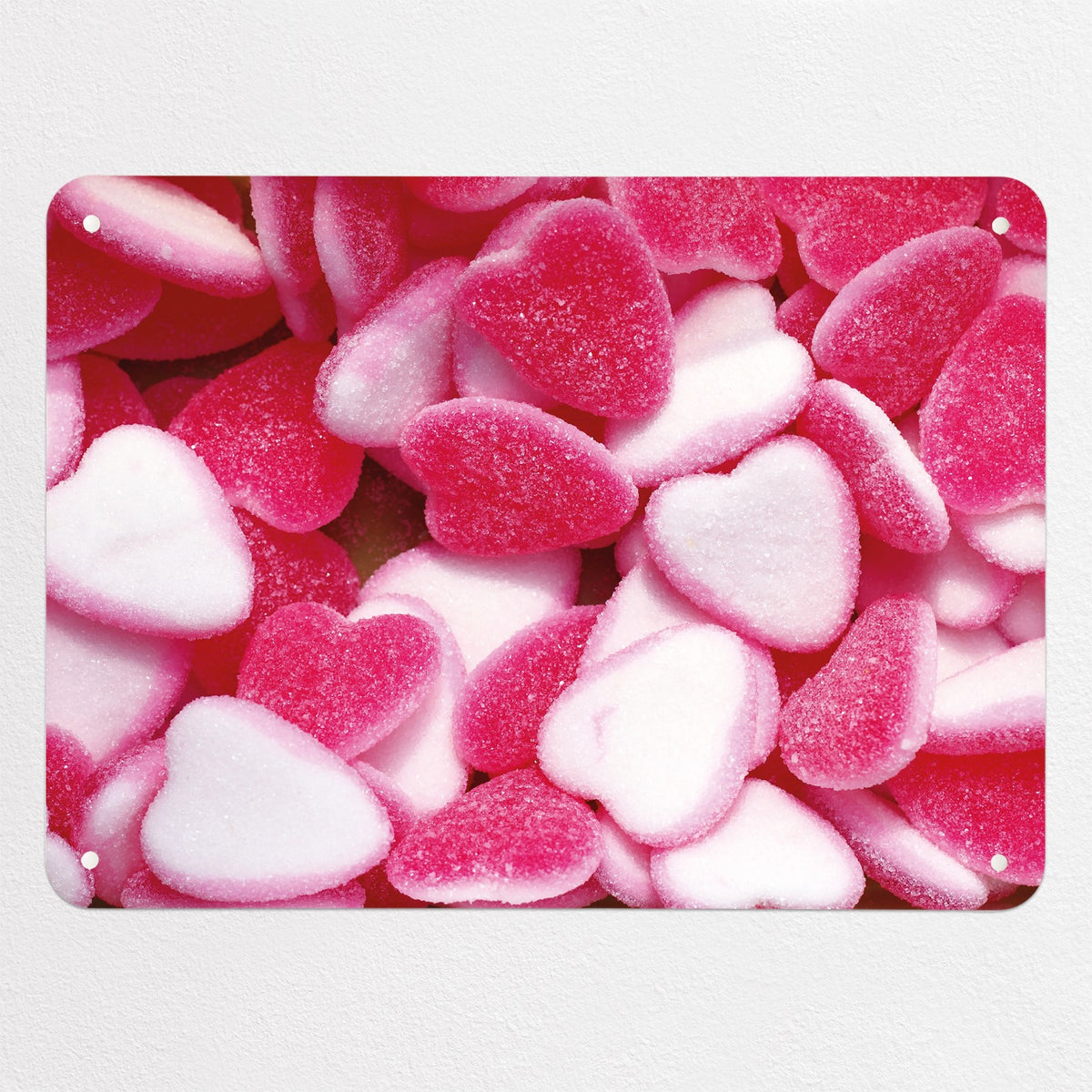 Heart Sweets magnetic notice board in Heart Sweets, medium size, 75 × 55 cm