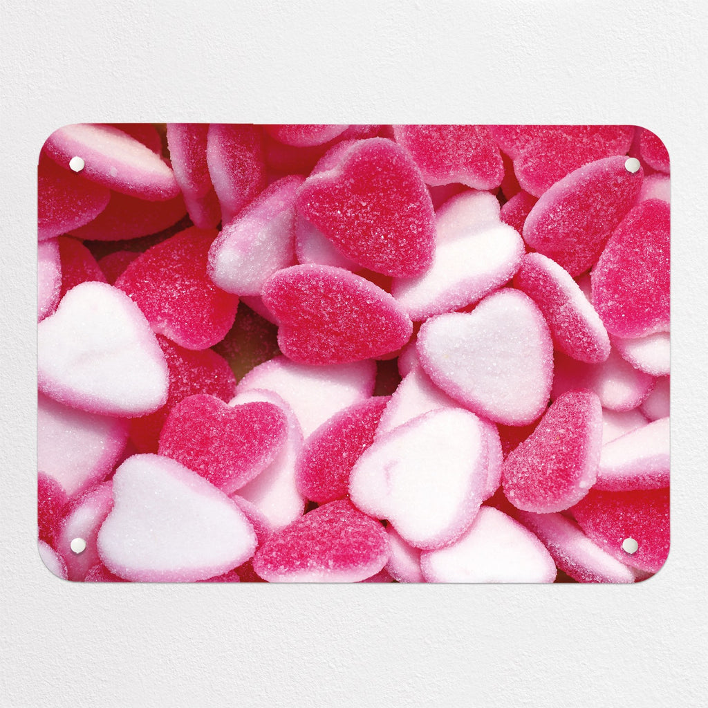 Heart Sweets magnetic notice board in Heart Sweets, small size, 55 × 40 cm