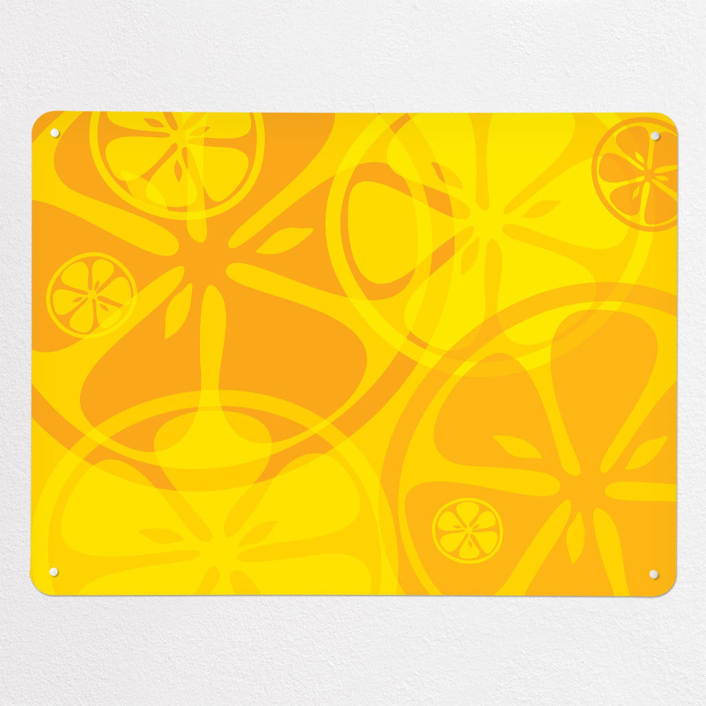 Oranges And Lemons magnetic notice board in Oranges and Lemons, large size, 100 × 75 cm