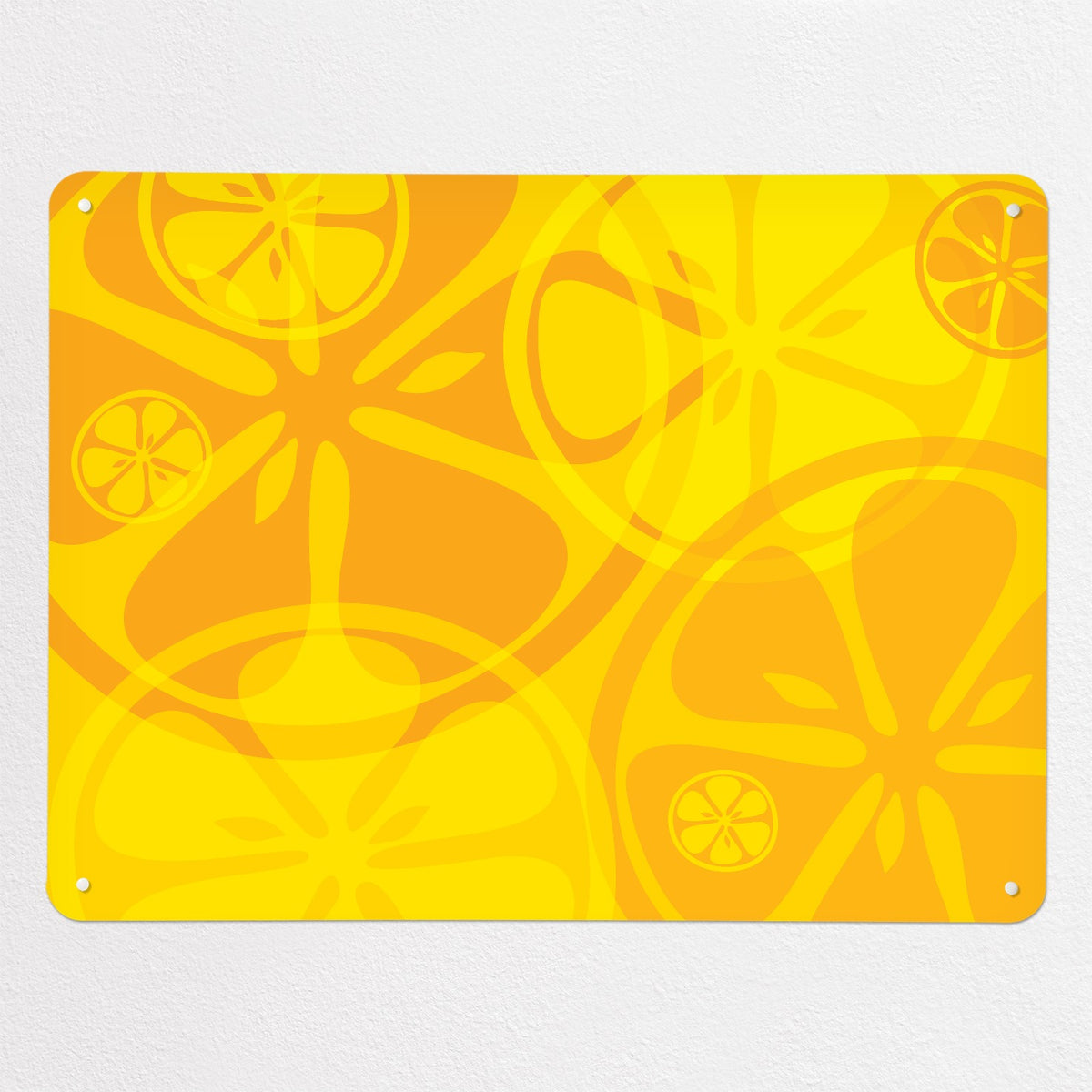Oranges And Lemons magnetic notice board in Oranges and Lemons, large size, 100 × 75 cm