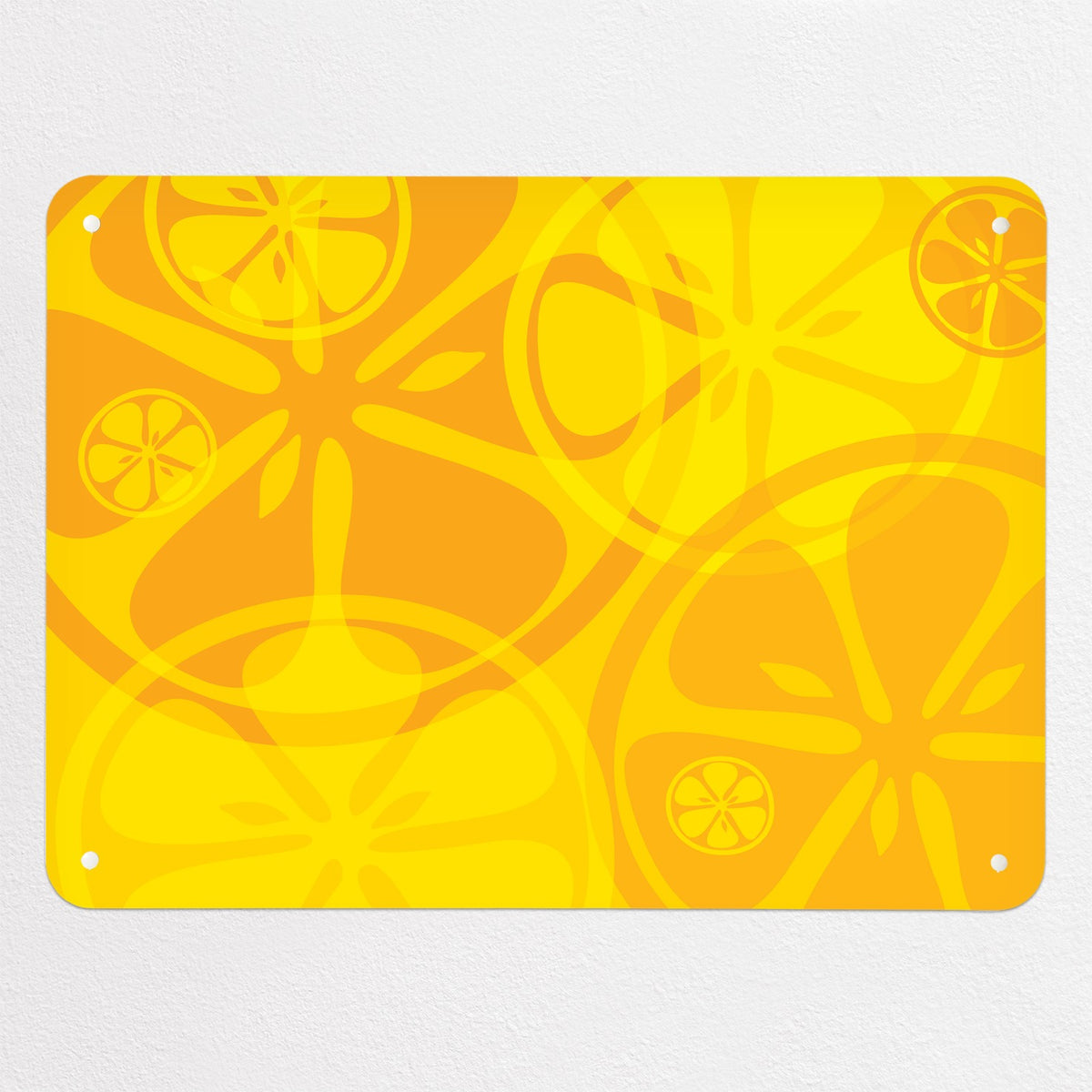 Oranges And Lemons magnetic notice board in Oranges and Lemons, medium size, 75 × 55 cm