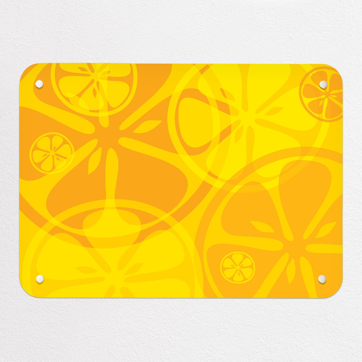 Oranges And Lemons magnetic notice board in Oranges and Lemons, small size, 55 × 40 cm