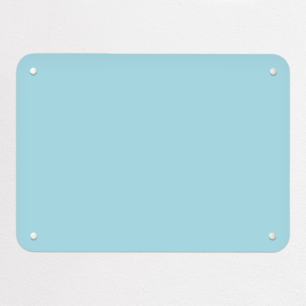 Plain Blue magnetic notice board, small size, 55 × 40 cm