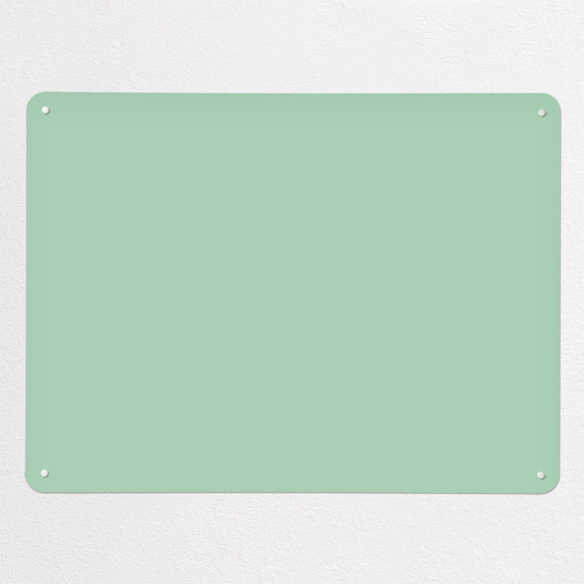 Plain Green magnetic notice board, large size, 100 × 75 cm