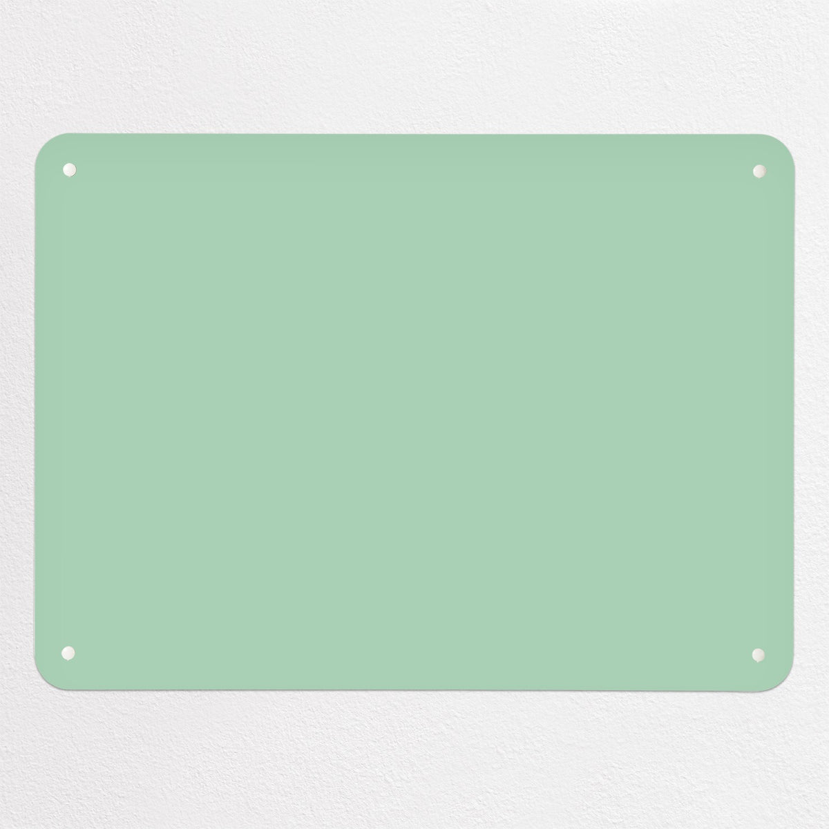 Plain Green magnetic notice board, medium size, 75 × 55 cm