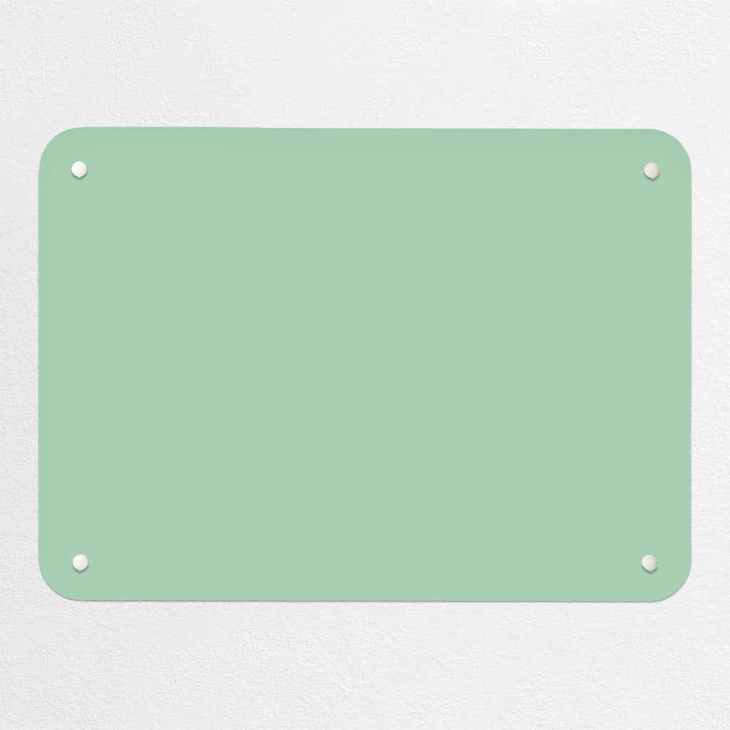 Plain Green magnetic notice board, small size, 55 × 40 cm