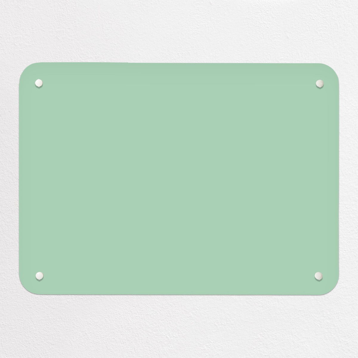 Plain Green magnetic notice board, small size, 55 × 40 cm