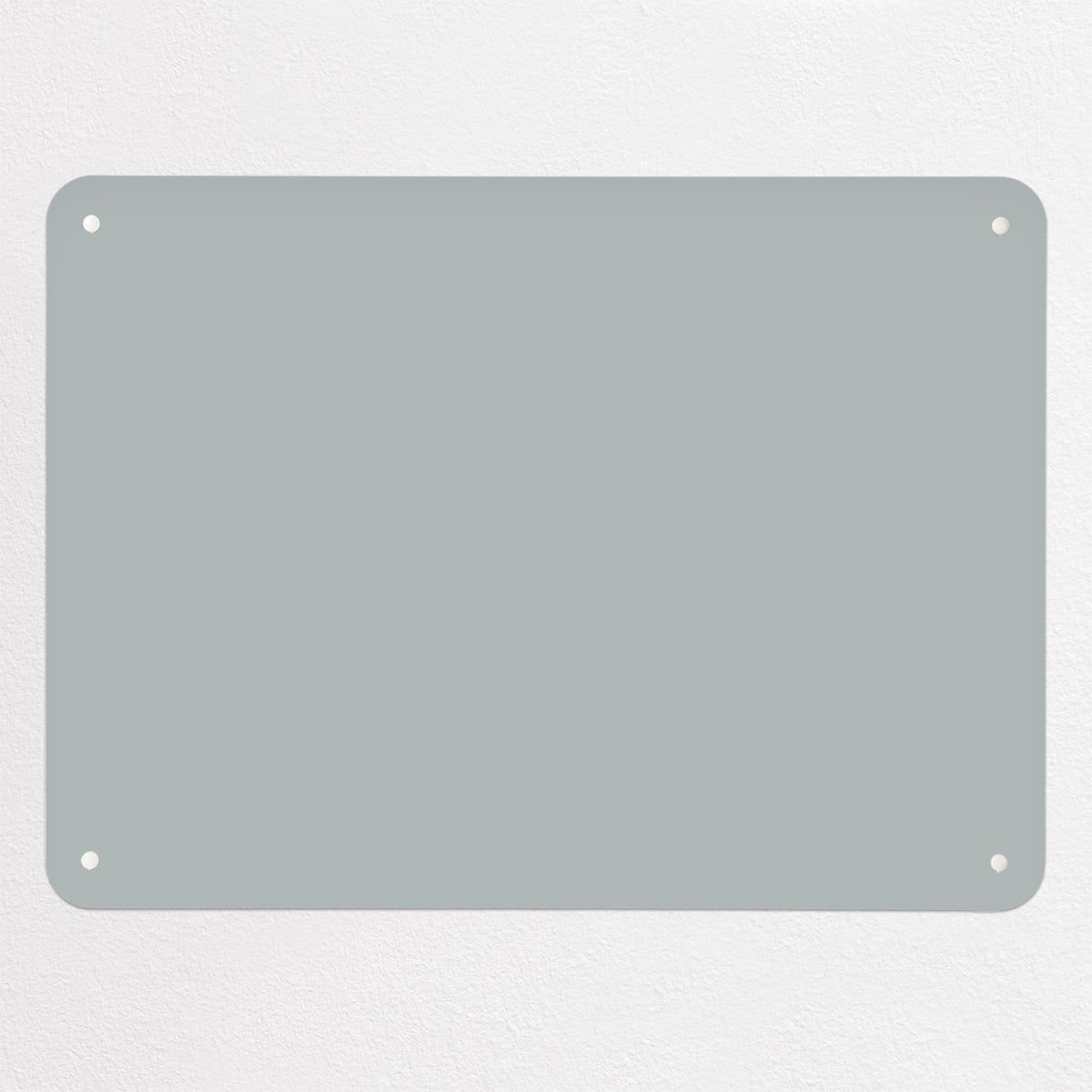 Plain Grey magnetic notice board, medium size, 75 × 55 cm