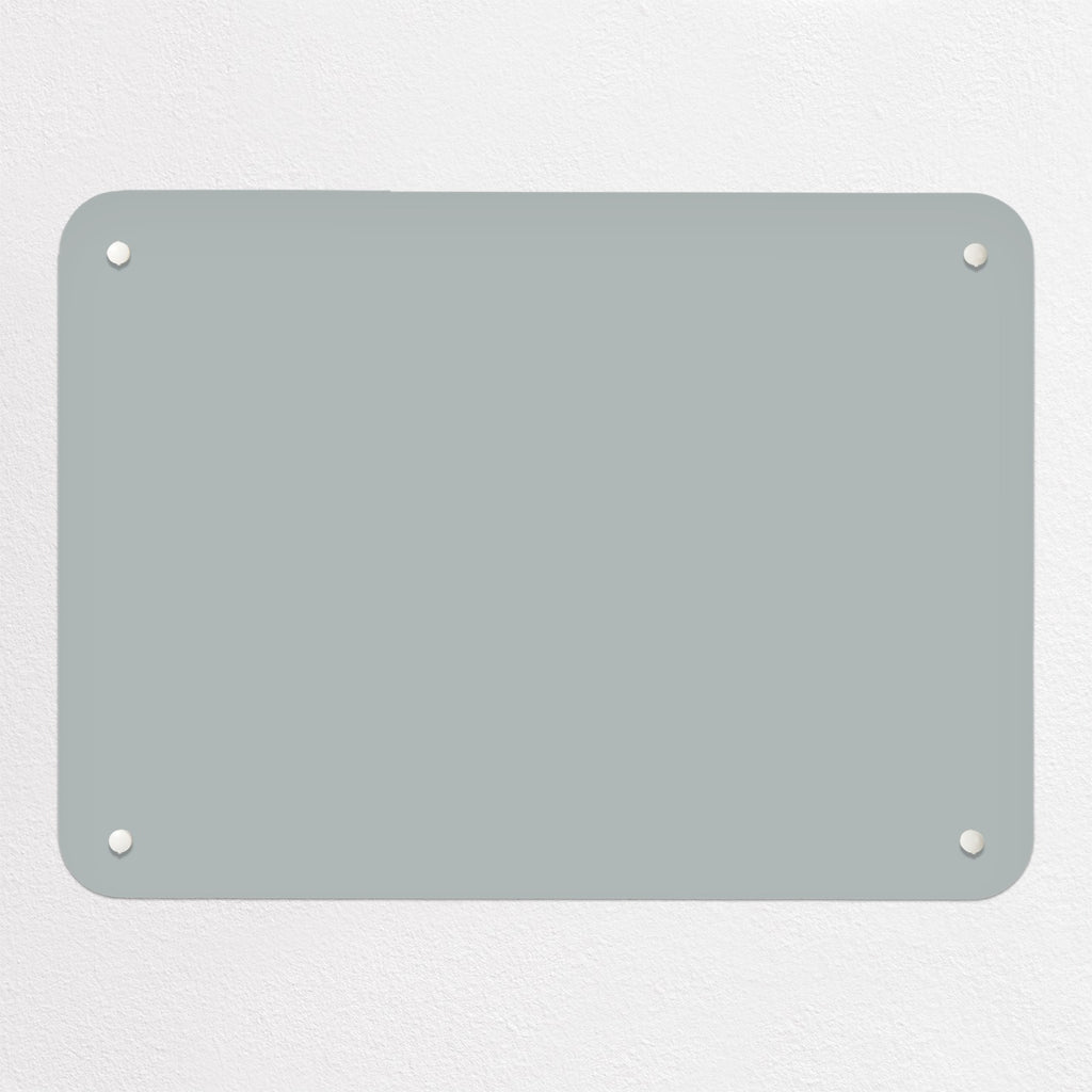 Plain Grey magnetic notice board, small size, 55 × 40 cm