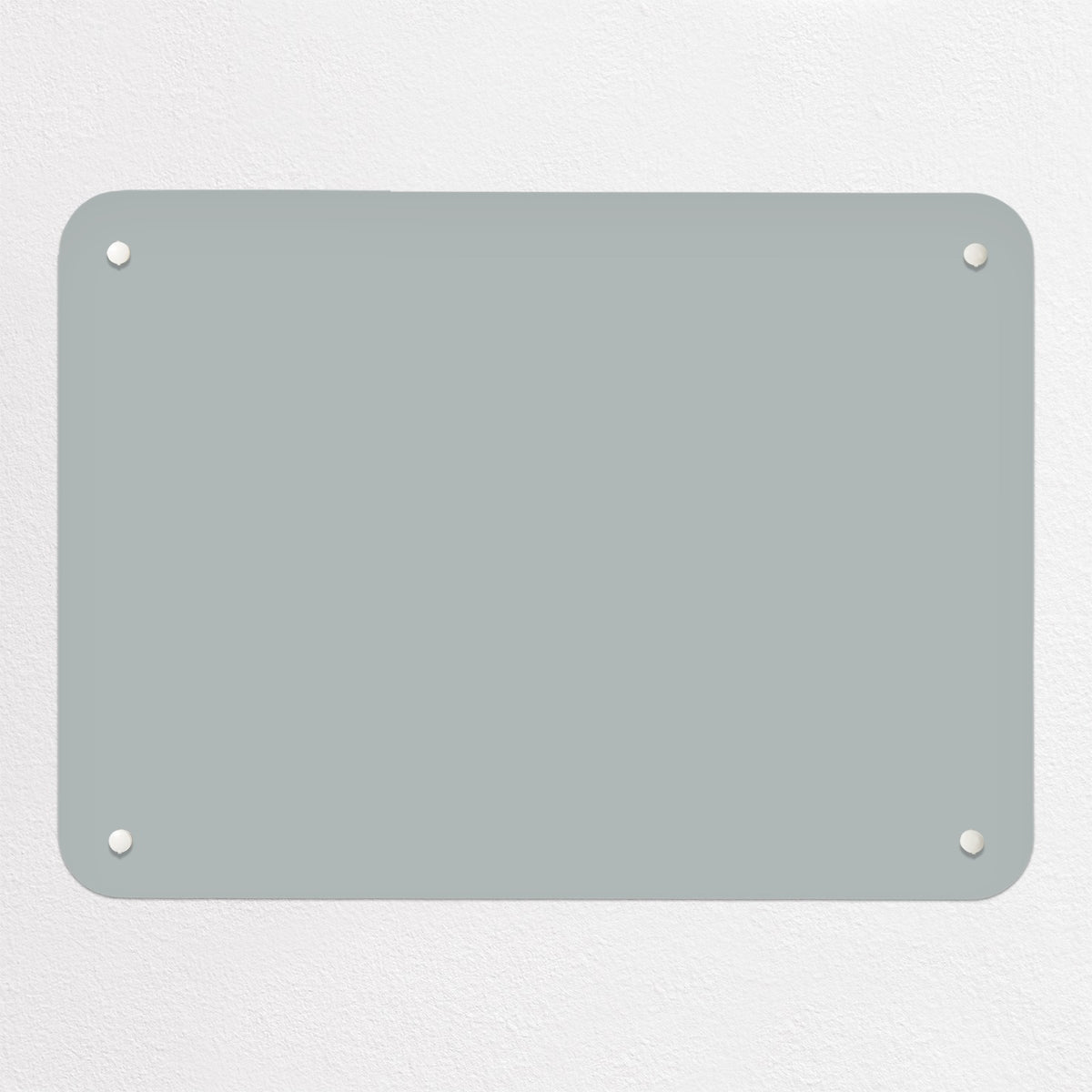 Plain Grey magnetic notice board, small size, 55 × 40 cm