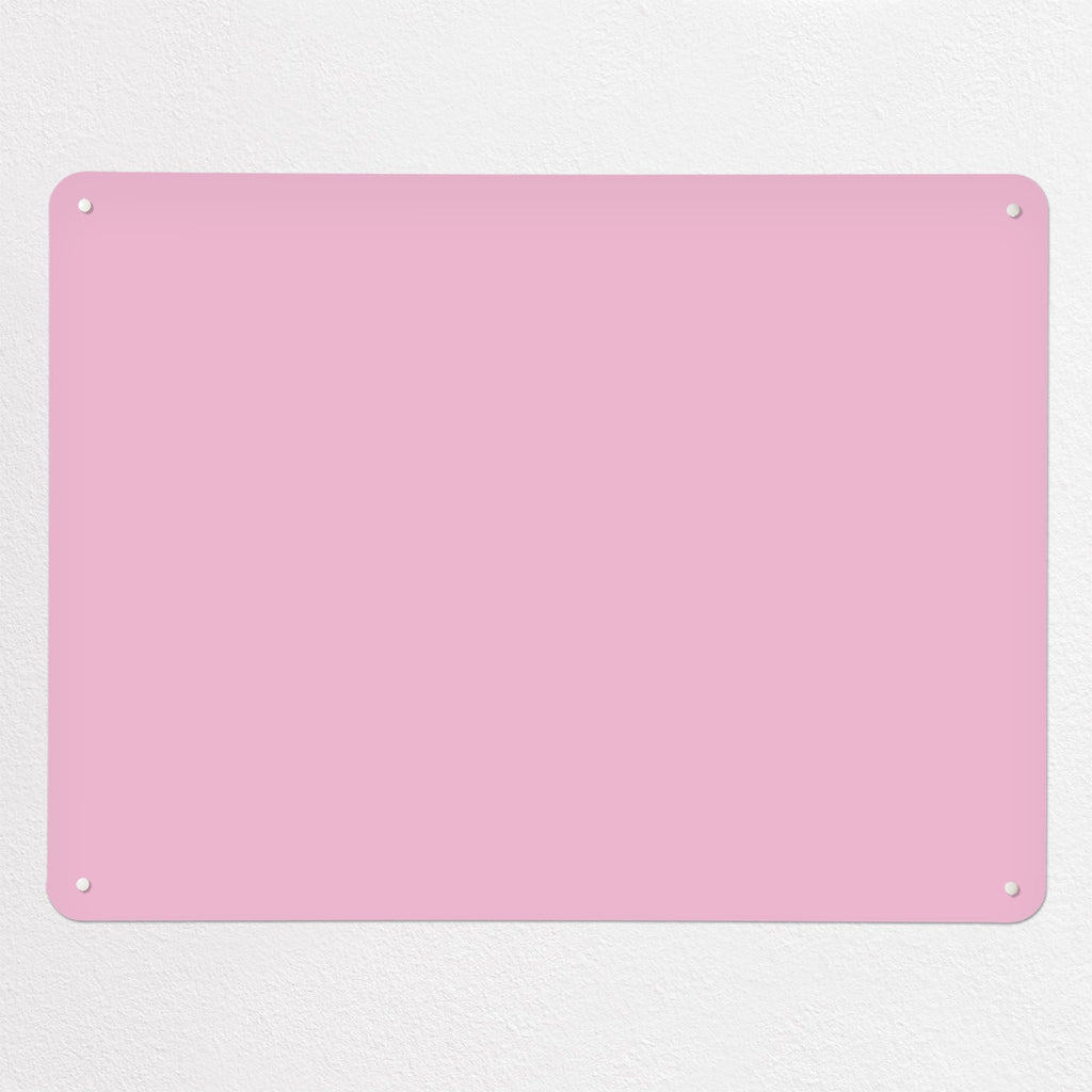 Plain Pink magnetic notice board, large size, 100 × 75 cm