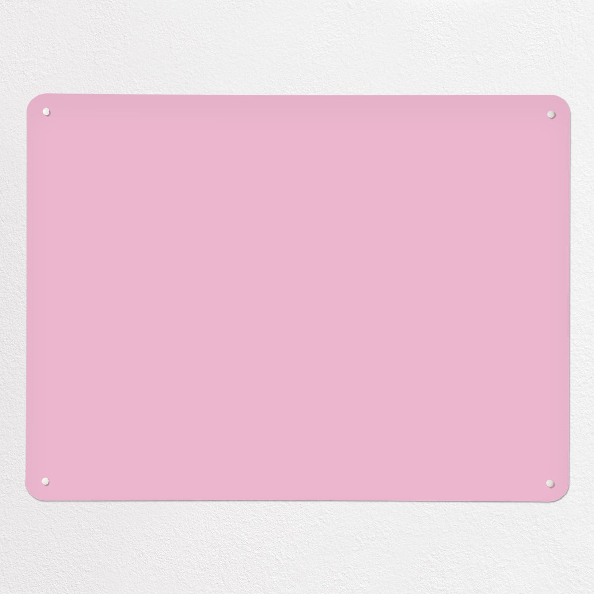 Plain Pink magnetic notice board, large size, 100 × 75 cm