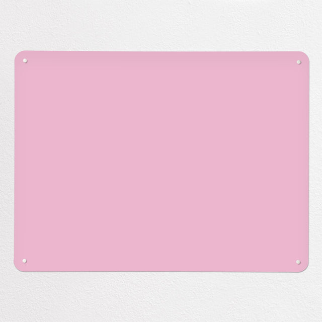Plain Pink magnetic notice board, large size, 100 × 75 cm