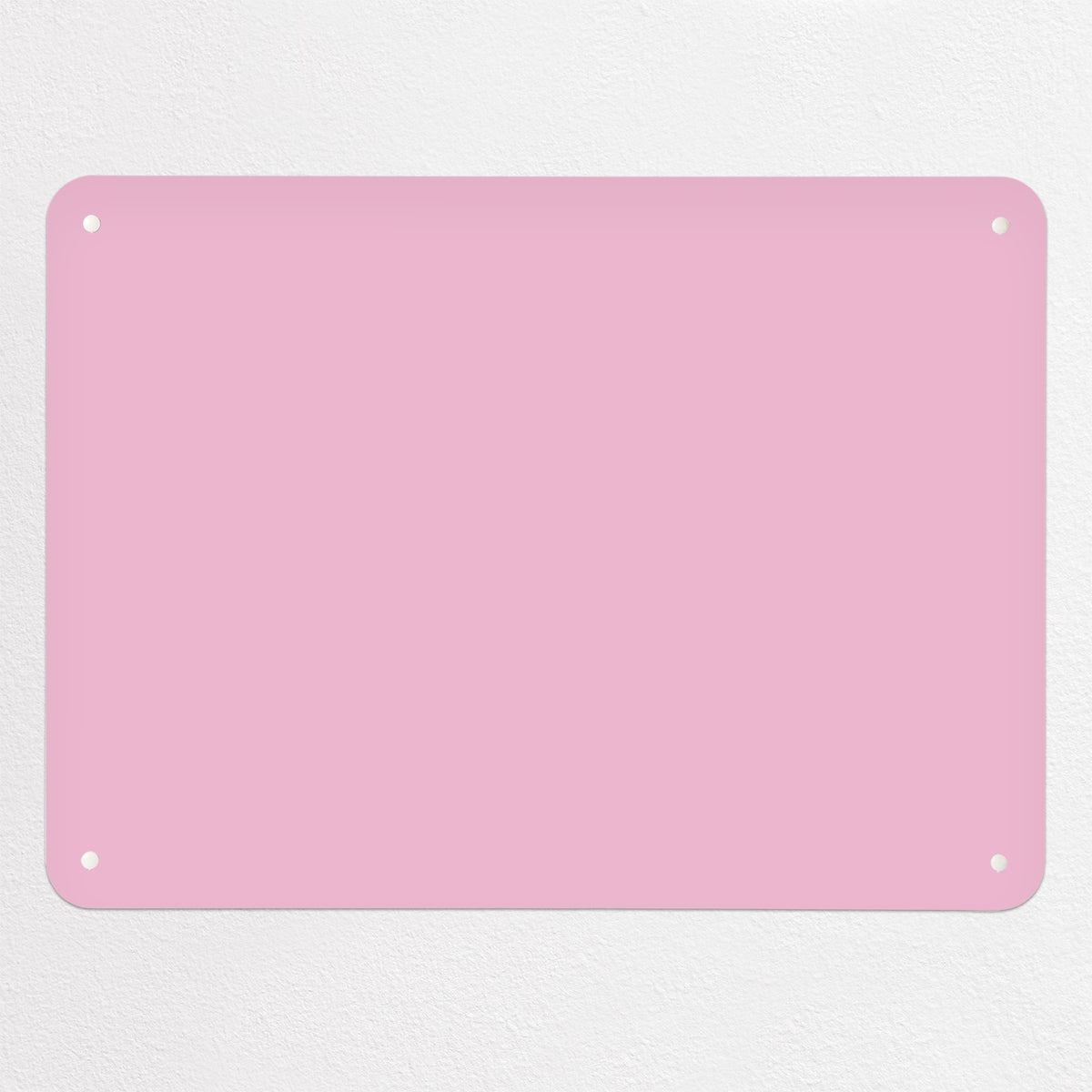 Plain Pink magnetic notice board, medium size, 75 × 55 cm