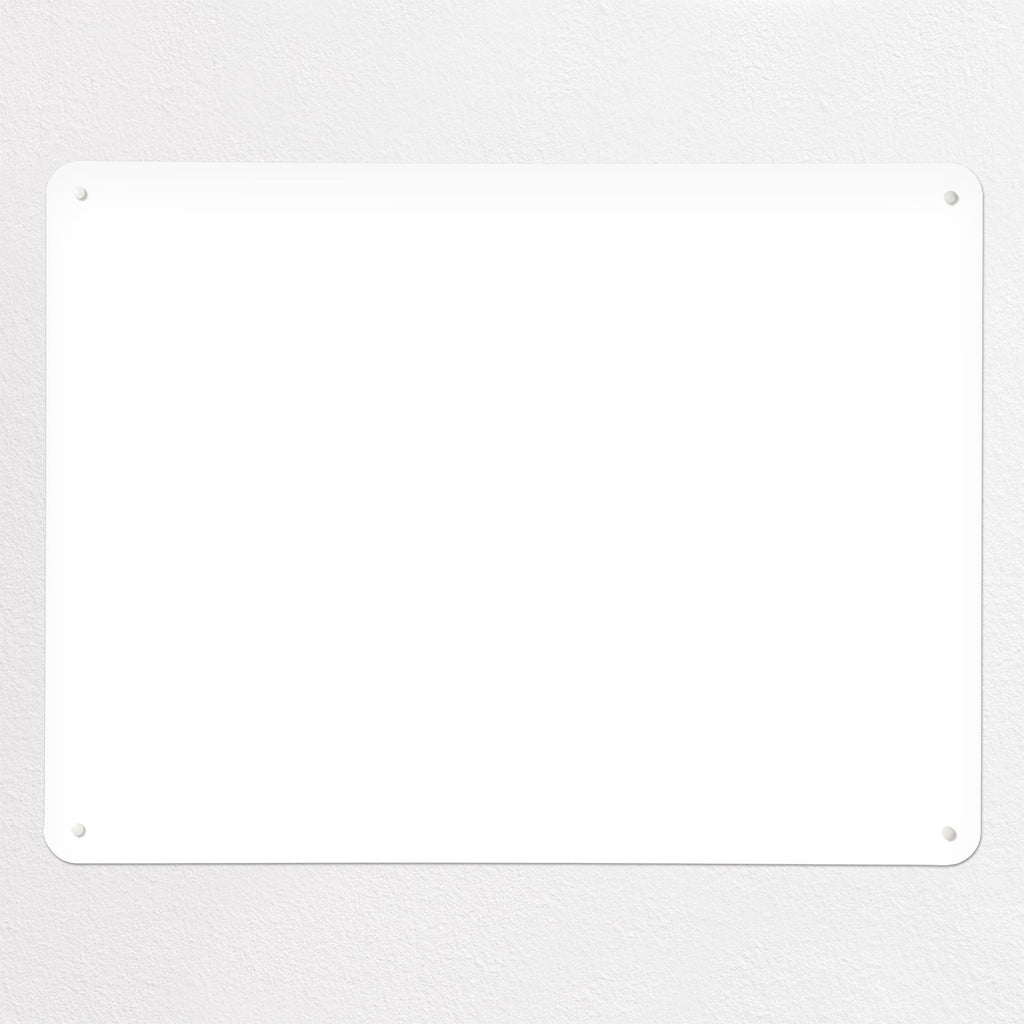Plain White magnetic notice board, large size, 100 × 75 cm